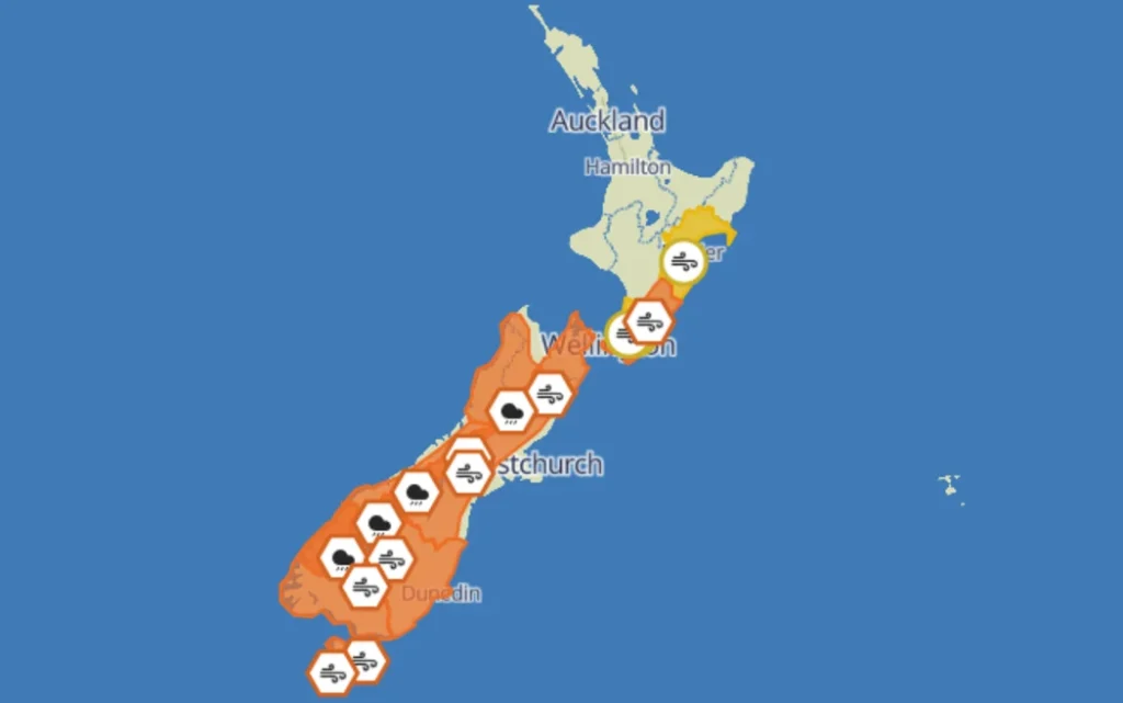 MetService's Severe Weather Warnings.