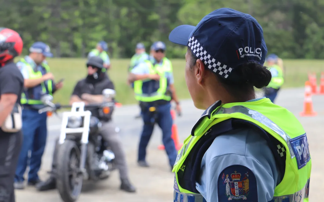 Police monitoring gang activity.