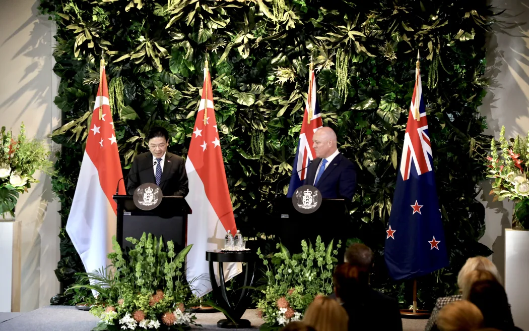 Singapore và New Zealand ký kết Đối tác Chiến lược toàn diện, bày tỏ lo ngại về trật tự toàn cầu mới 1 Singaporean PM Lawrence Wong at Government House in Auckland