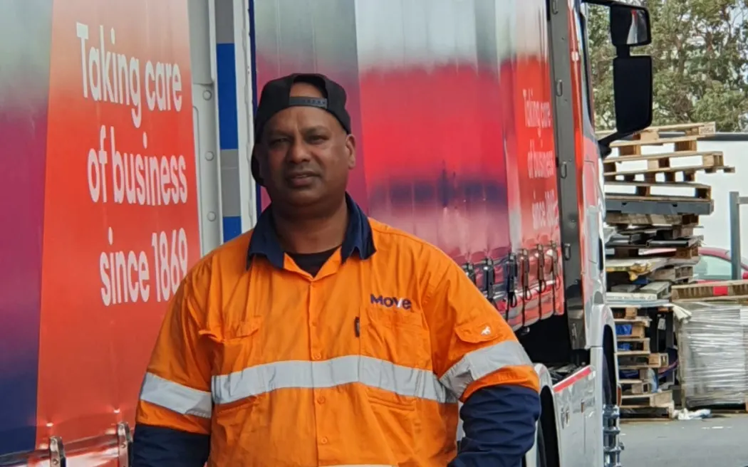 Gitanchand Lall, originally from South Africa, works as a truck driver.