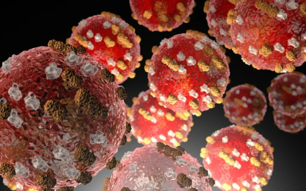 Cảnh báo khẩn: Sởi 'rất có thể' đang lây lan rộng trong cộng đồng 1 The measles virus, the US CDC says measles is very contagious and can be serious, and anyone who is not protected against the virus is at risk.