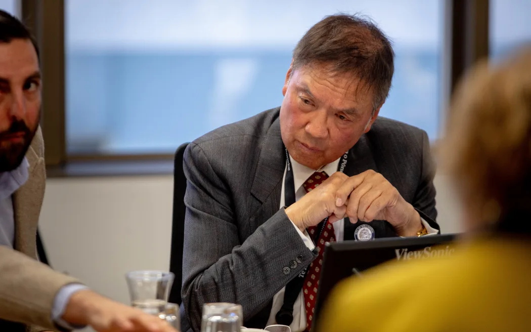 Ray Chung at the last speech of tory whanau