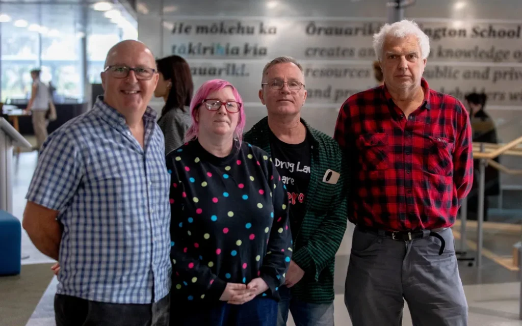 Julian Buchanan, Kirsten Gibson, Brandon Hutchison and Adam Dorsett.