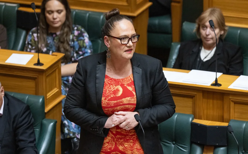 Labour Party MP, Carmel Sepuloni during Parliament's obituaries for fallen Te Pāti Māori MP Takutai Tarsh Kemp.