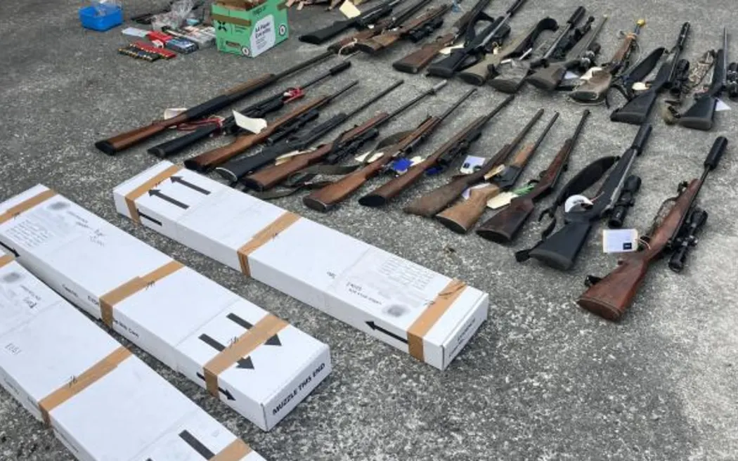 Police have seized more than 30 firearms and suspended the licences of six people after an investigation into illegal hunting in North Canterbury.