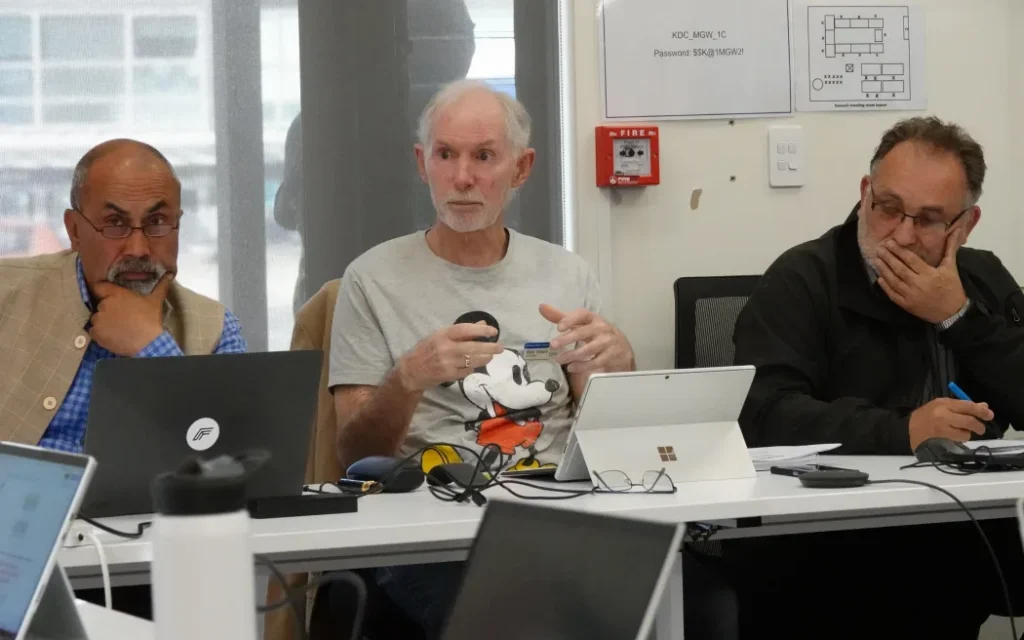 Councillor Mark Vincent made a point of wearing a Mickey Mouse T-shirt to the meeting. “It’s a Mickey Mouse council,” he said.