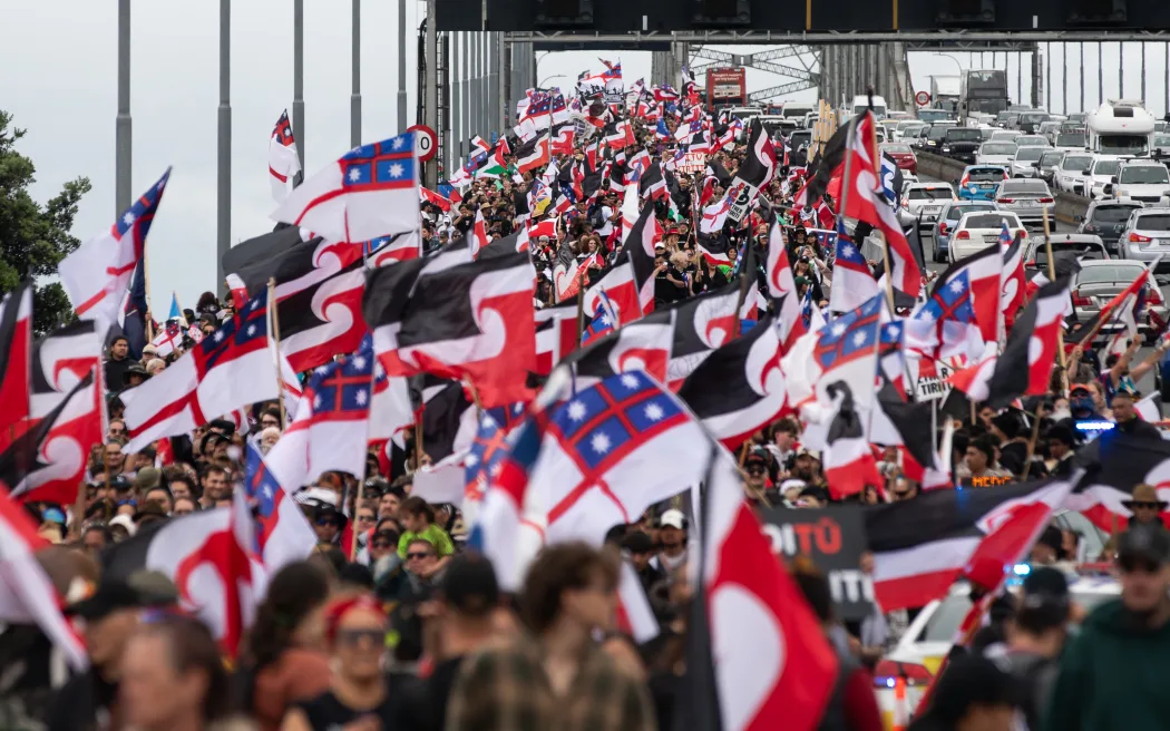 Scenes from Day 3 of Hikoi mō Te Tiriti in Tāmaki Makaurau, Auckland