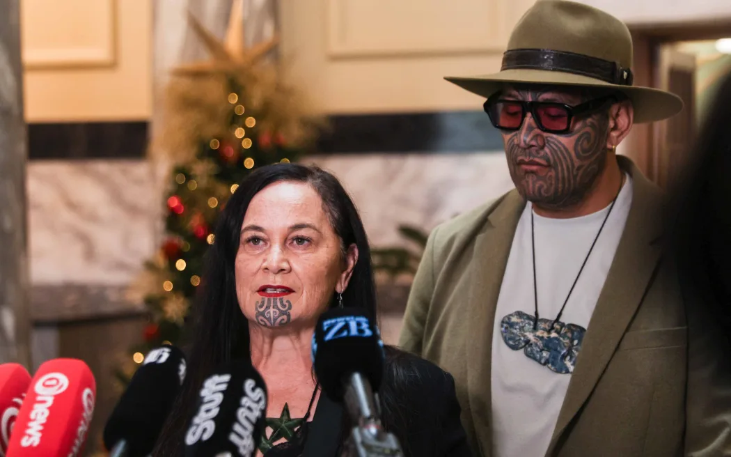 Te Pati Maori stand up - Debbie Ngarewa-Packer & Rawiri Waititi