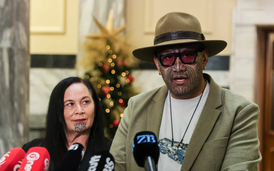 Te Pati Maori stand up - Debbie Ngarewa-Packer & Rawiri Waititi