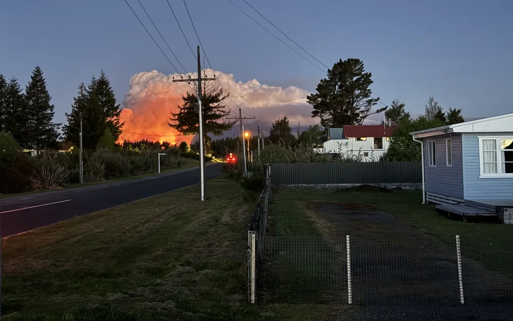 View from Pipers Lodge, Waimarino National Park