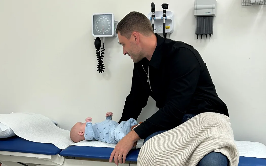 When Liam Rooney’s son was diagnosed with cystic fibrosis at two weeks old, he and his wife Courtney had “no idea” what it was.